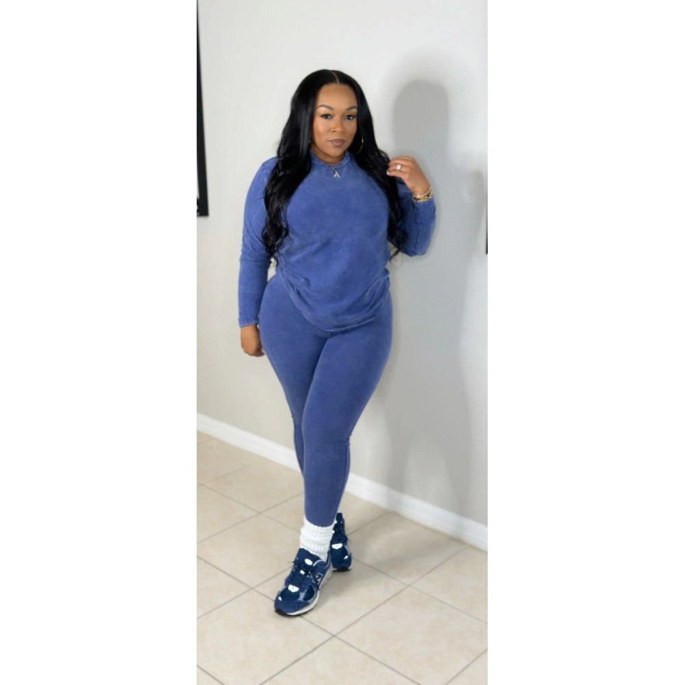 All Things Fate Mineral Washed Long Sleeve Set