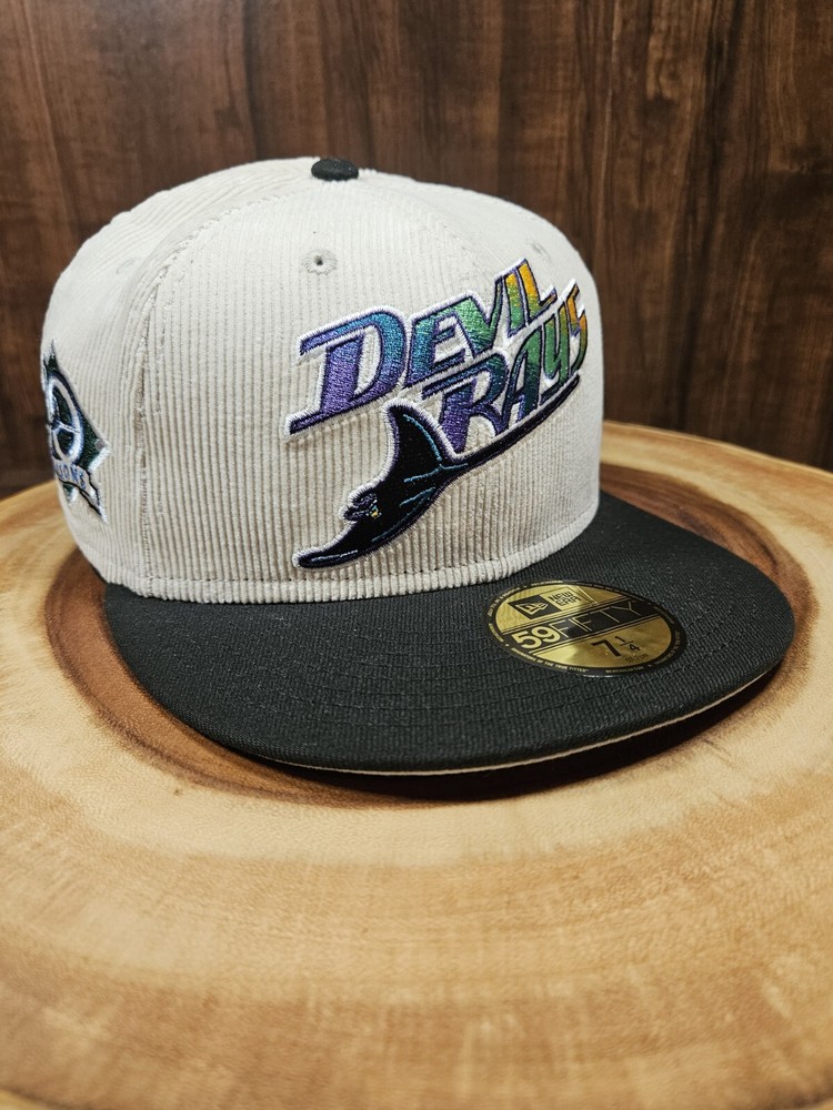 Tampa Bay Devil Rays Corduroy New Era 59Fifty Fitted MLB Cap Size 7 1/4