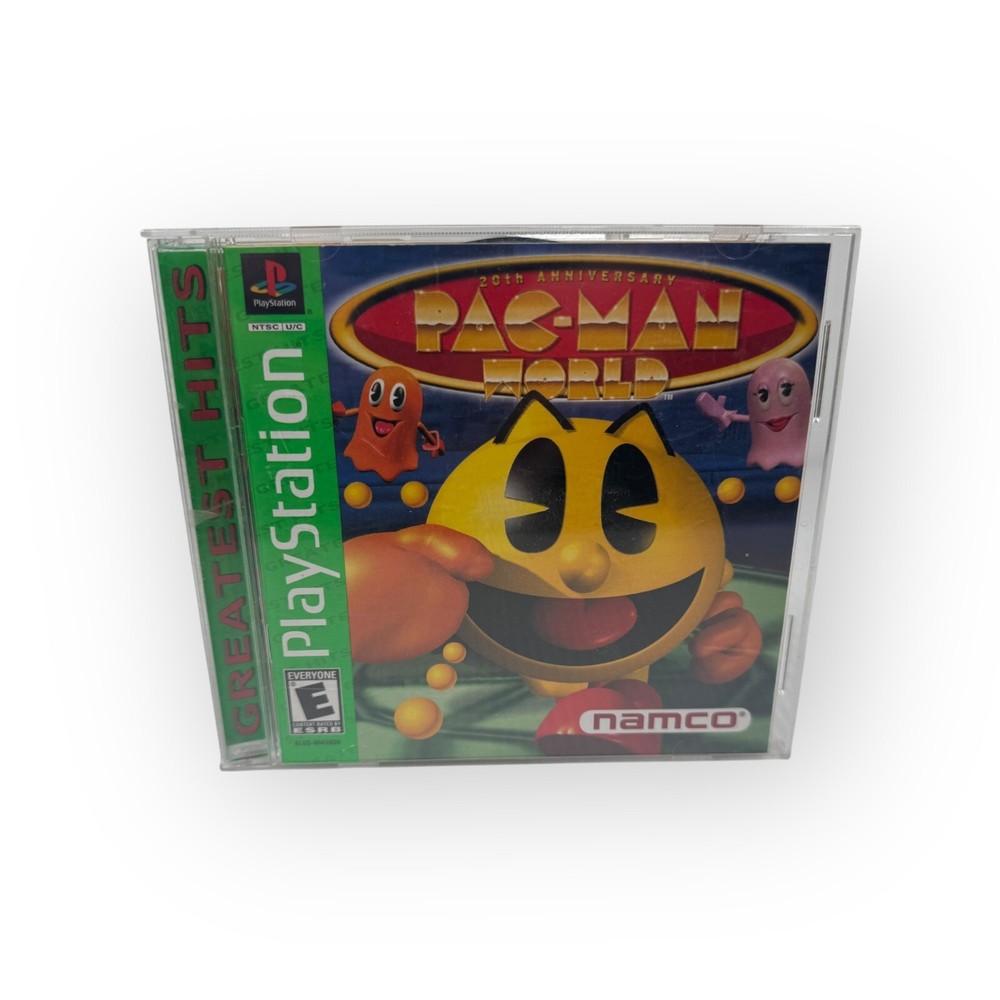 Pac-Man World Playstation 1 Game Complete CIB Greatest Hits by Namco