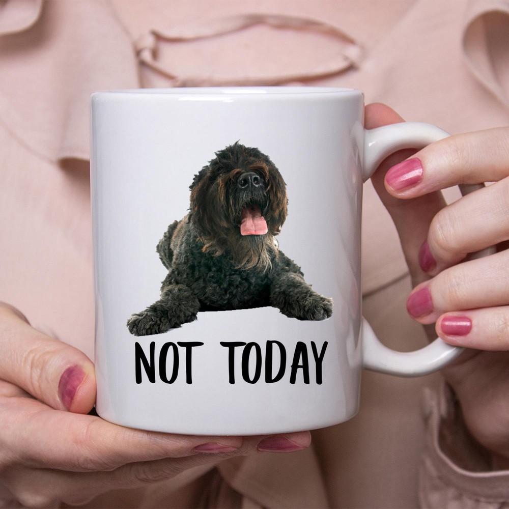 Funny Bouvier Des Flandres Dog Mug - Lazy Not Today Gift for Dog Lovers