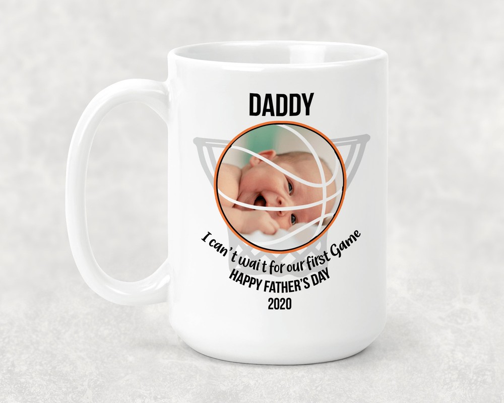 Fathers Day Gift Picture Mug Sports Basketball Grandparent Gift Dad Gift-image