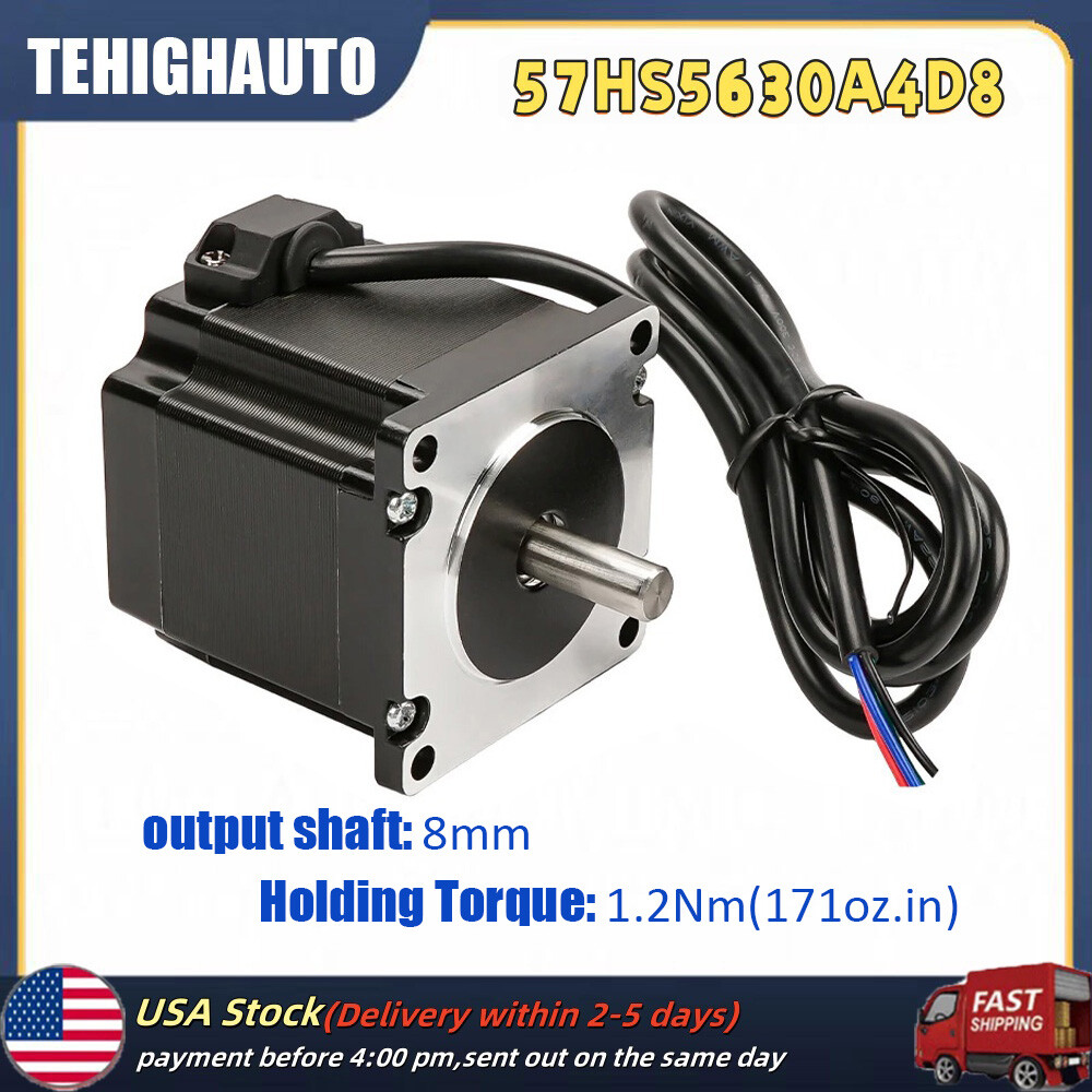 Nema23 Stepper Motor 57x56mm 57BYGH 8mm shaft 2ph 4 Lead for CNC Laser Engraver