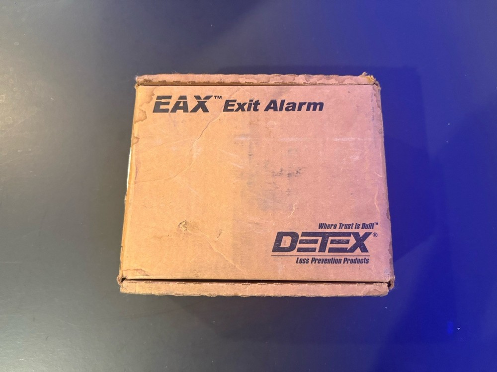 DETEX EAX-2500SK GRAY W-CYL Exit Door Alarm,Gray,Plastic,100 dB 44ZV29
