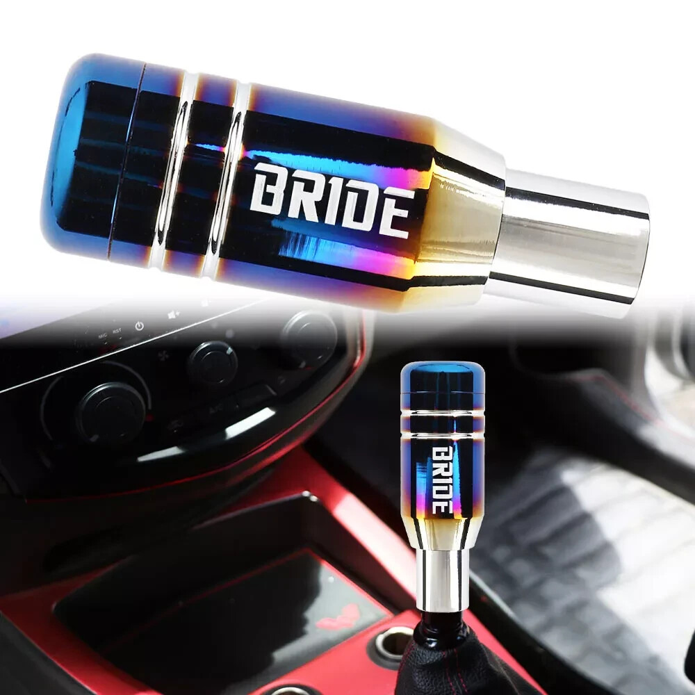 JDM BRIDE Aluminum Neo Chrome Automatic Gear Stick Shift Knob Lever Shifter