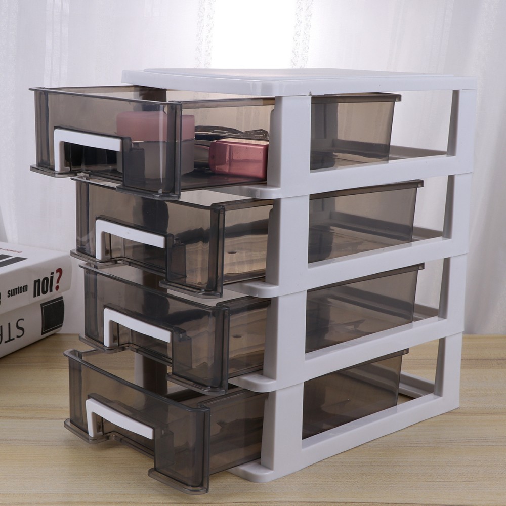 Narrow Foldable Drawer Storage Box for Office Organization and Container Space