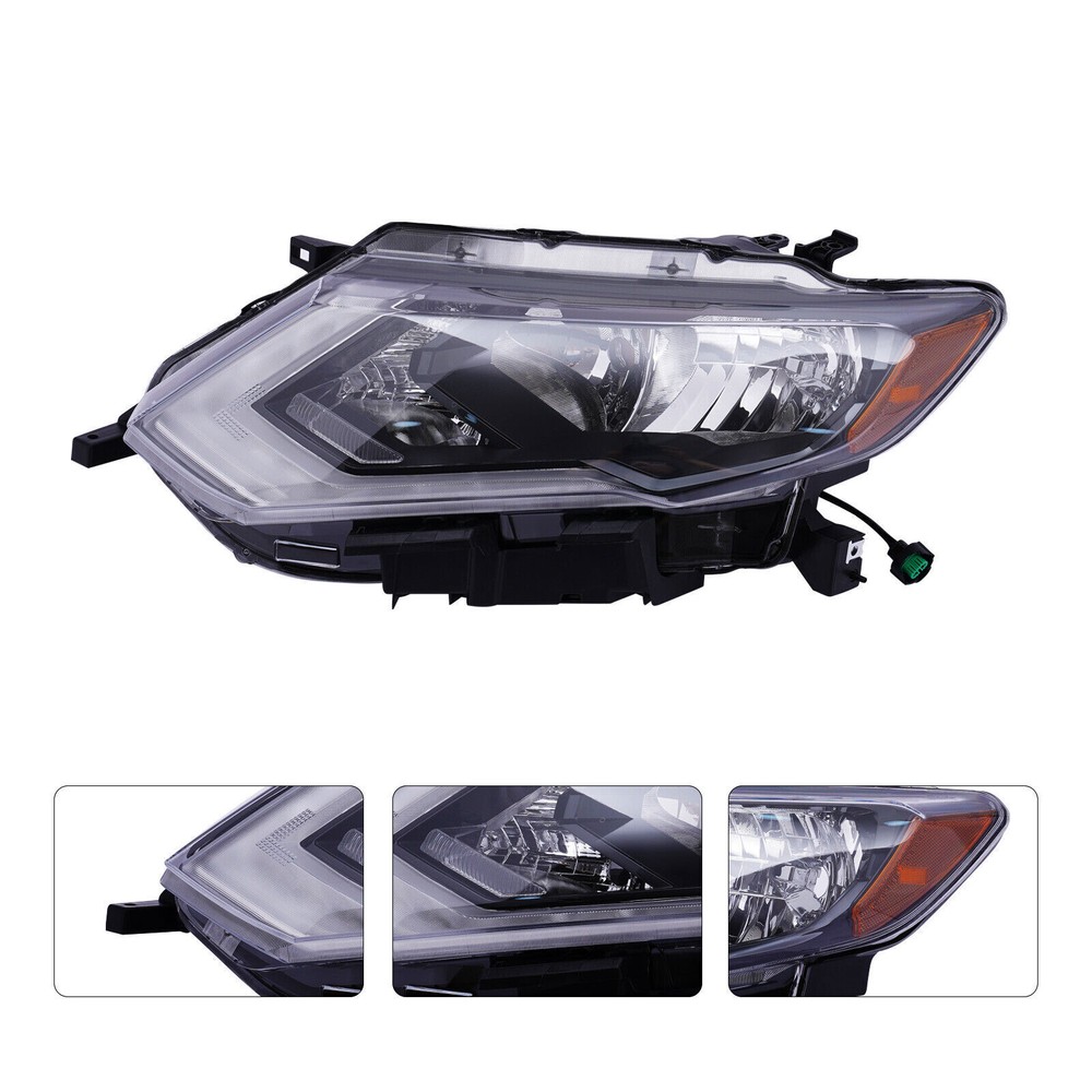 LH Halogen Headlight for 2017-2019 Nissan Rogue Driver Side