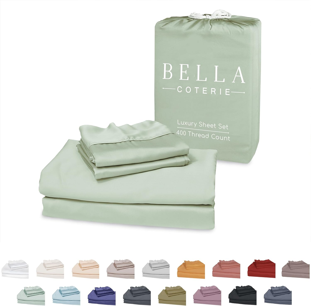 Luxury Queen Bamboo Sheet Set | 100% Organic Bamboo Viscose | Ultra-Soft & Breathable