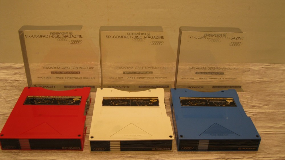 Lot of 3 Pioneer Compact Disc 6-Disc Multi Play CD Changer Cartridge PRW1139