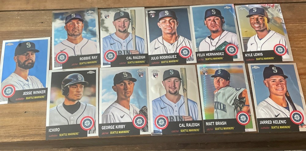 2022 Topps Chrome Platinum Seattle Mariners lot- Raleigh, Kirby, Julio RC