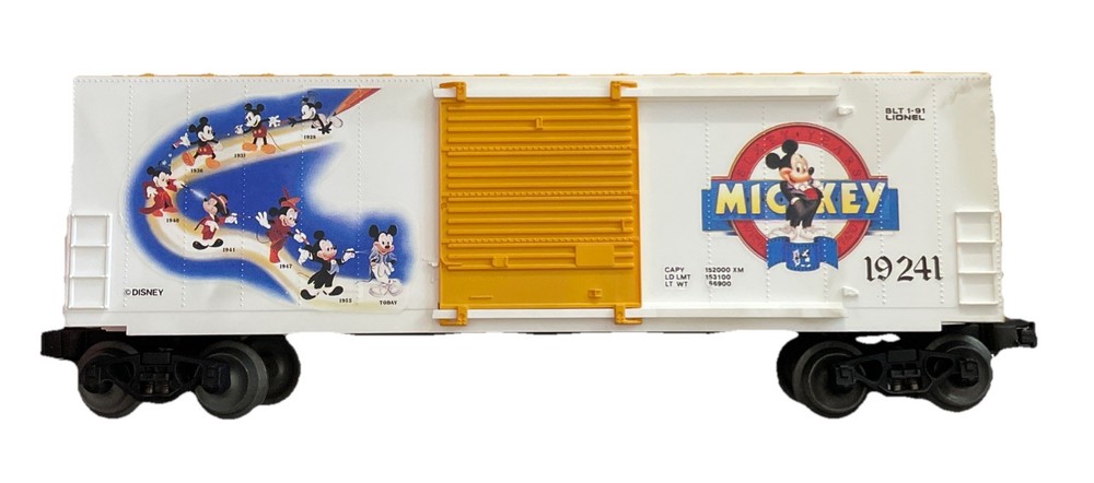Lionel O Gauge Mickey Mouse Hi-Cube Boxcar 6-19241