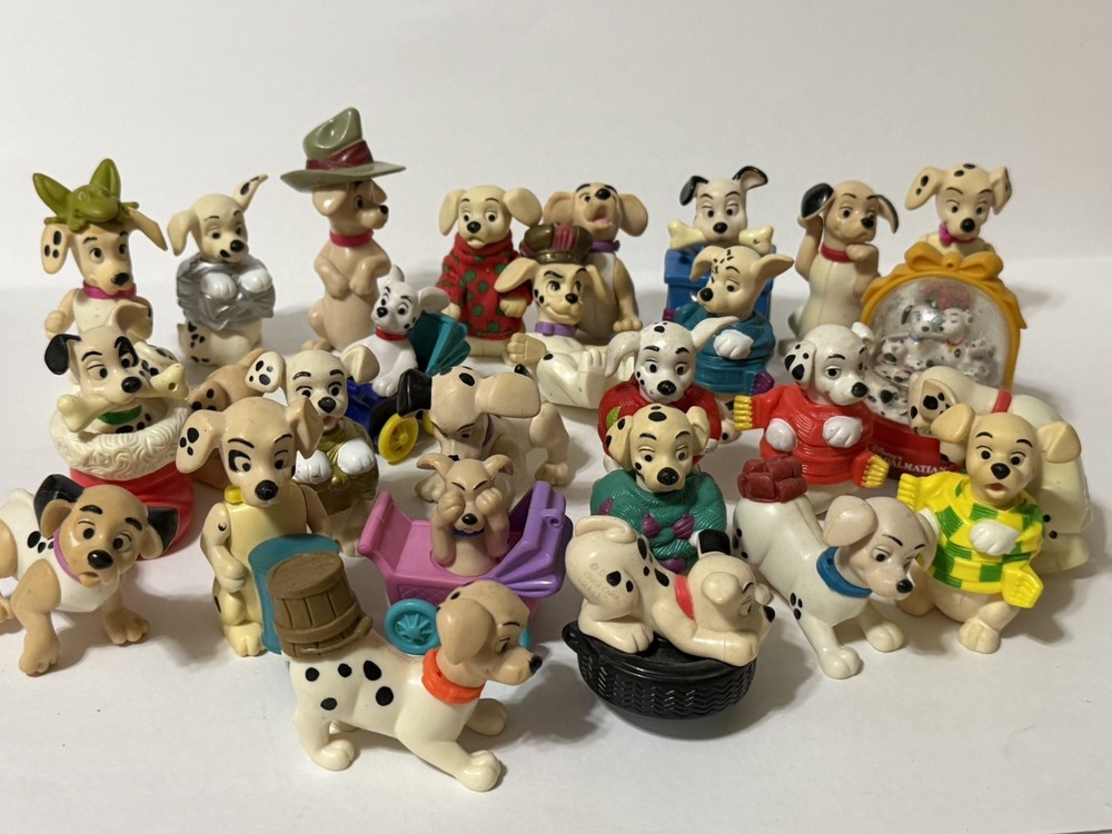 Big Lot of Vintage Disney 101 Dalmations McDonalds Happy Meal Toy Mix