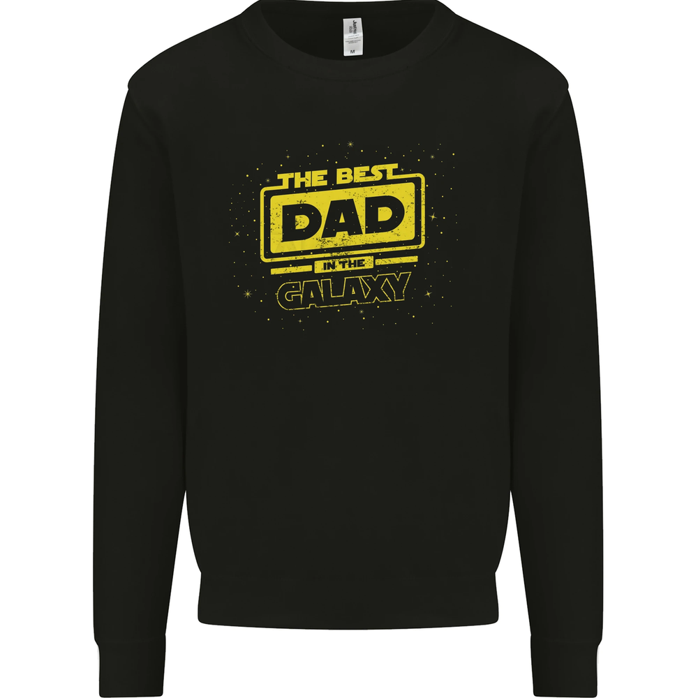 Fathers Day The Best Dad in the Galaxy Mens Sweatshirt Jumper-image
