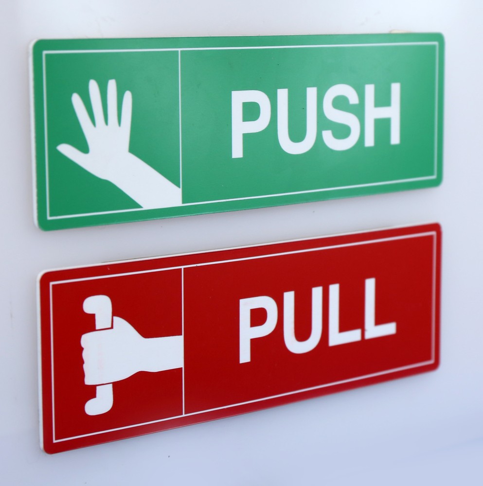 FLASH SALE PUSH PULL SIGN DOOR BUILDING OFFICE LASER ENGRAVED-image