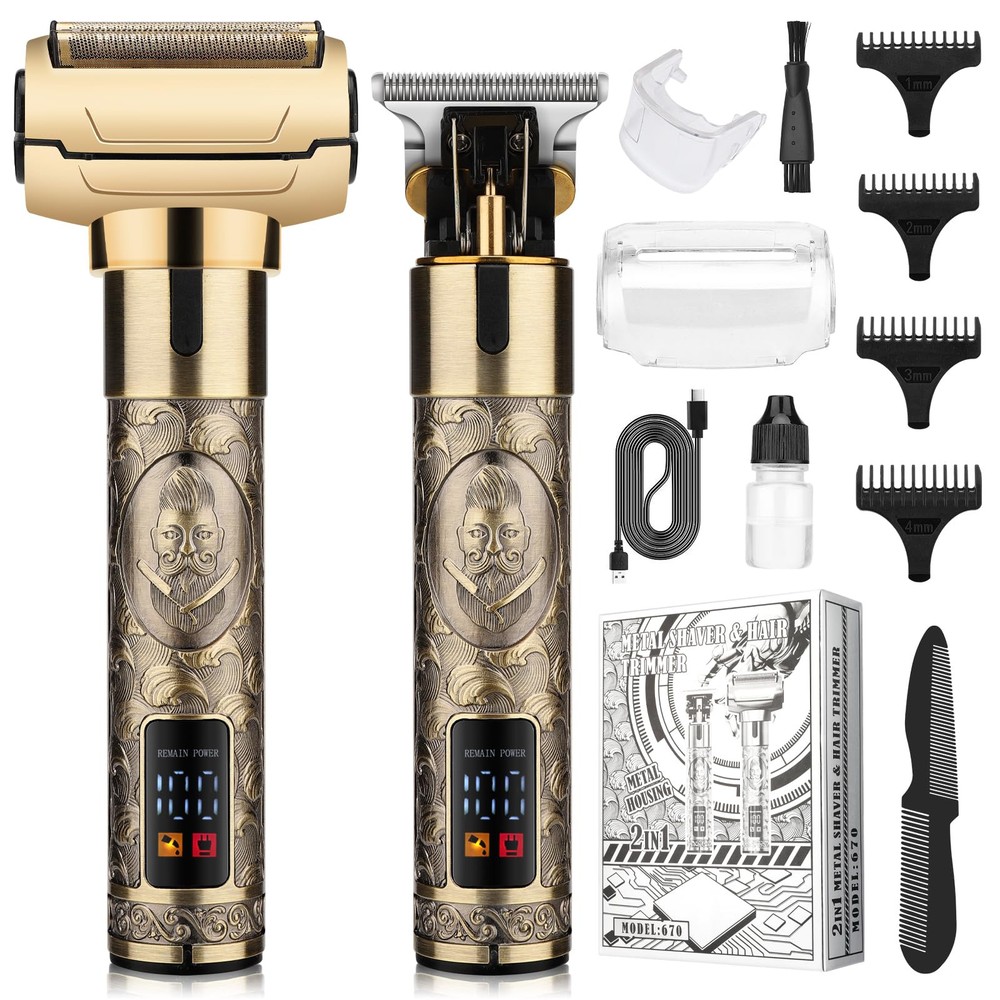Professional Hair Clippers for Man,Electric Shavers Razor T-Blade Hair Trimme...
