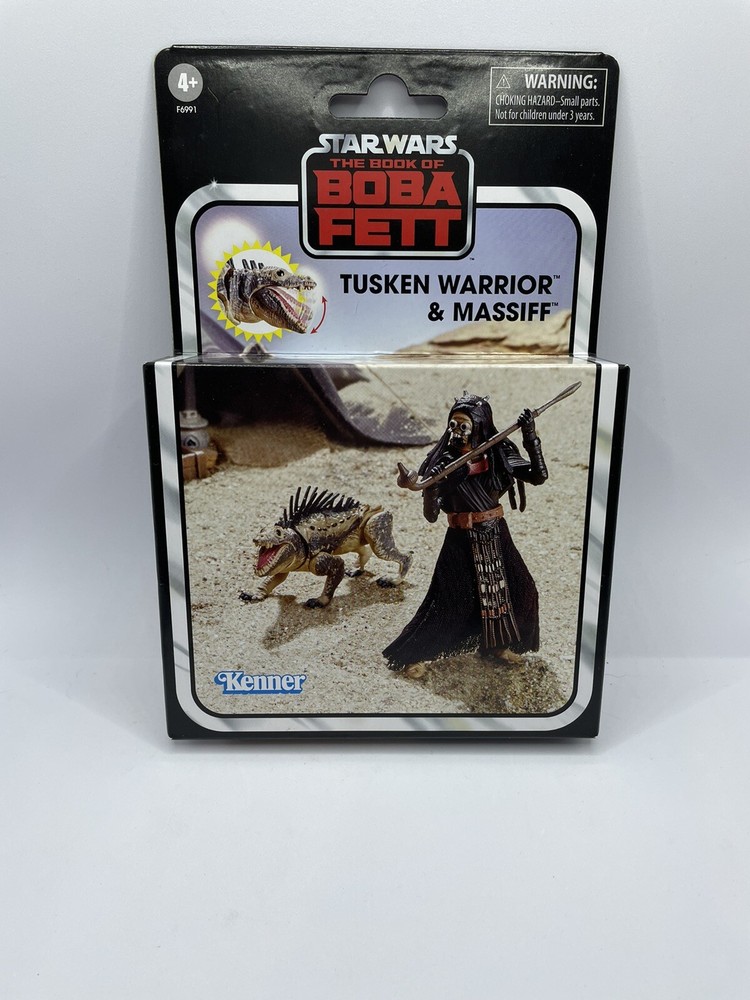 Tusken Warrior and Massiff 3.75-Inch Scale Star Wars: The Book of Boba Fett MISB