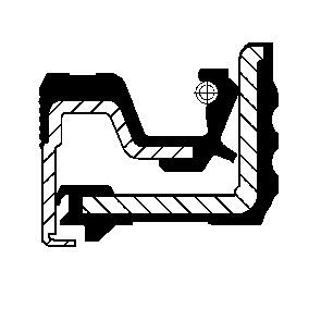 12015791B Corteco shaft seal, differential for Iveco