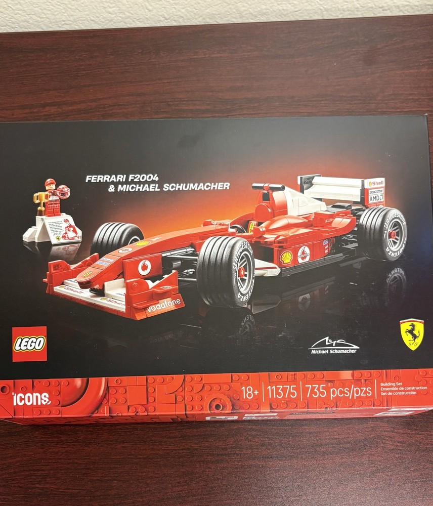 LEGO Icons Ferrari F2004 & Michael Schumacher 11375 - Brand New - Factory Sealed