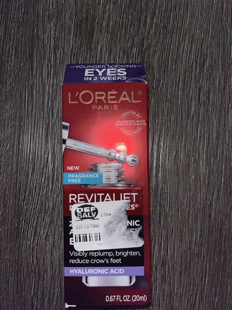 L'Oréal Paris Revitalift Derm Intensives Hyaluronic Acid and Caffeine Eye Serum - 0.67 fl oz