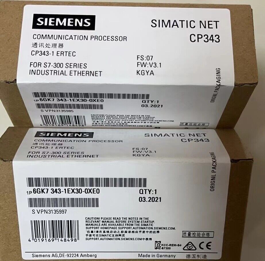 1PCS NEW SIEMENS PLC Module 6GK7 343-1EX30-0XE0 6GK7343-1EX30-0XE0 Fast delivery