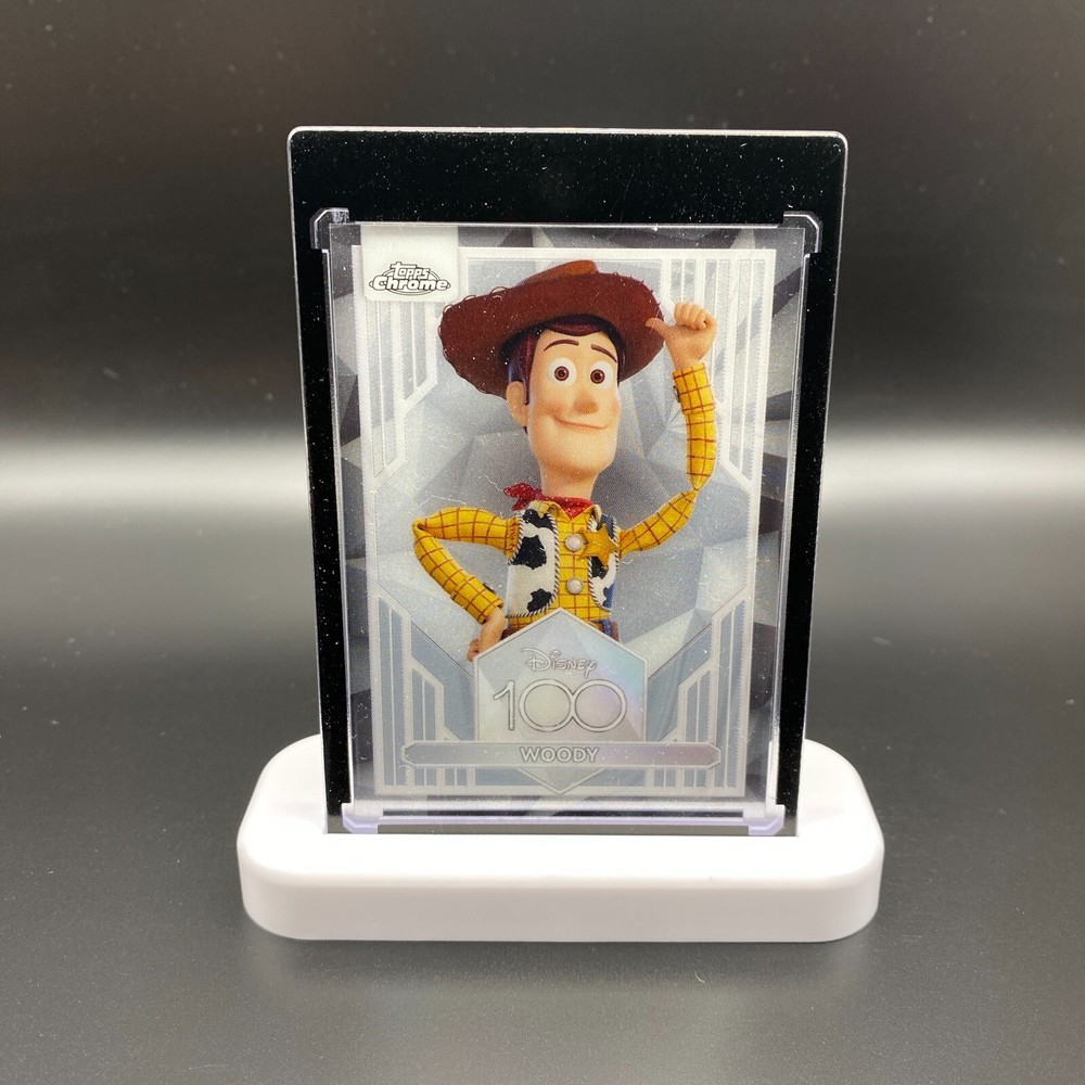Woody Toy Story Display Collectible Gift Disney 100 Topps Chrome Card Mickey