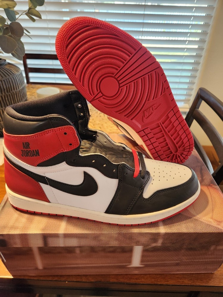 Jordan 1 Black Toe Reimagined Sneakers in Size 14 Men