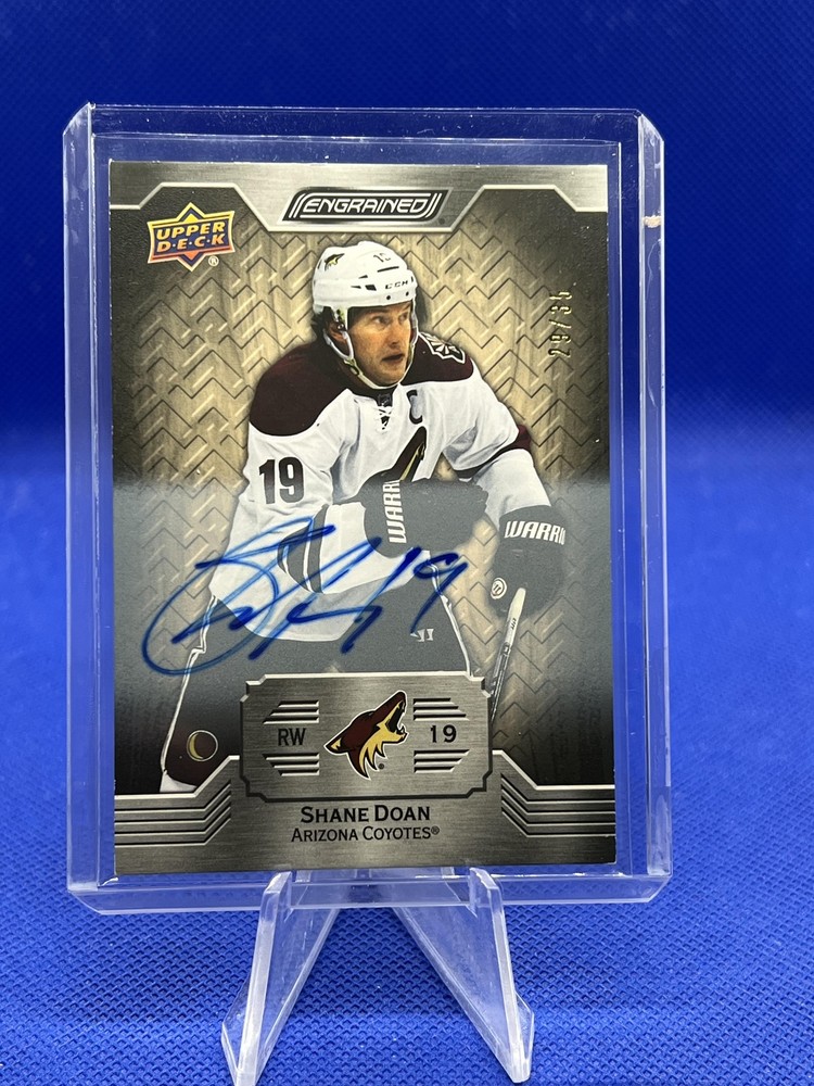 Shane Doan 2023-24 Engrained White Birch Auto /35 #90 Arizona Coyotes