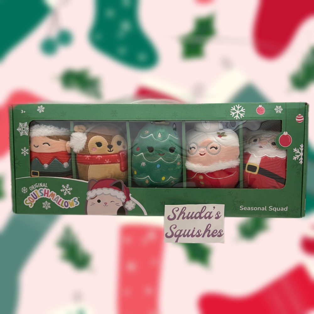 Seasonal Squad Box Set ♡ 2022 Christmas Holiday Squishmallows ♡ NEW HTF RARE-image
