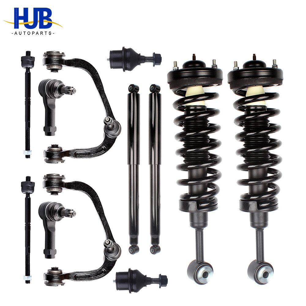 2004-2008 F150 4WD Loaded Shock Strut Control Arm Ball Joint Tie Rod Kit
