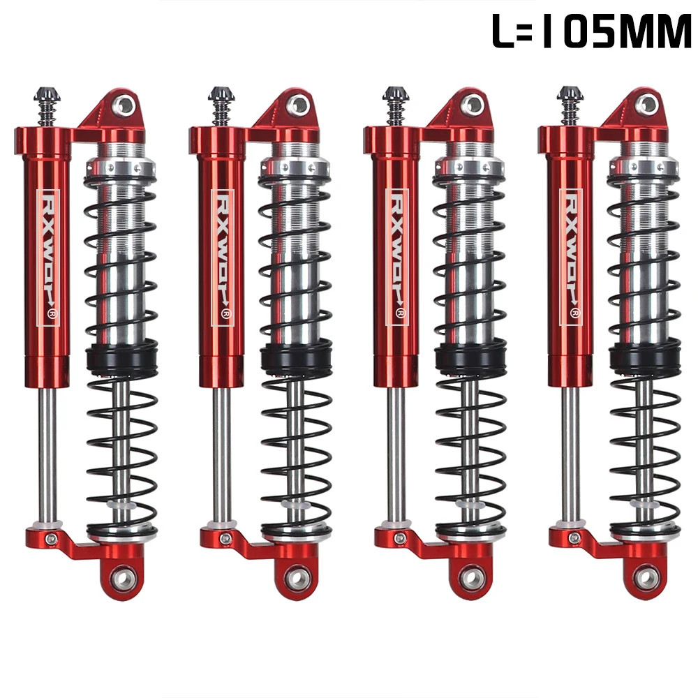 Adjustable Oil L=105mm Negative Pressure Shock Absorber Double Damper For 1/8 Rc