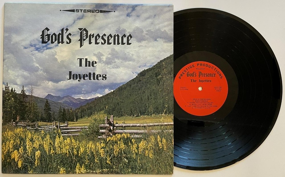 The Joyettes God's Presence LP EX Prestige Productions Christian Gospel (1969)