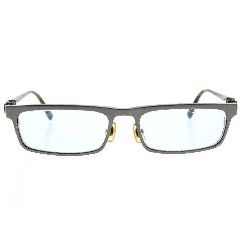 Chrome Hearts Size 54 17 Cut Cross Motif Metal Frame Eyewear Silver Glasses Used