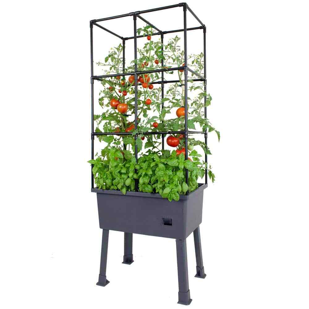 Patio Ideas - 15.75 in. x 23.5 in. x 63 in. Self-Watering Raised Garden Bed with
