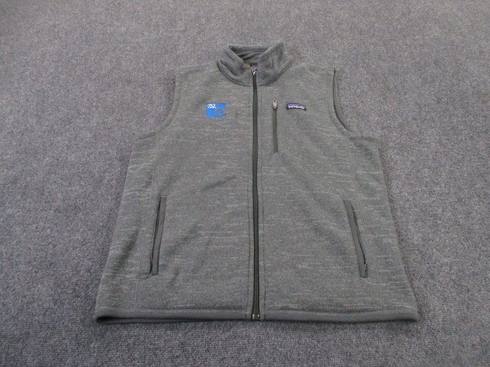Patagonia Jacket Men L Gray Vest Better Sweater Fleece Jumper Camping Hiking