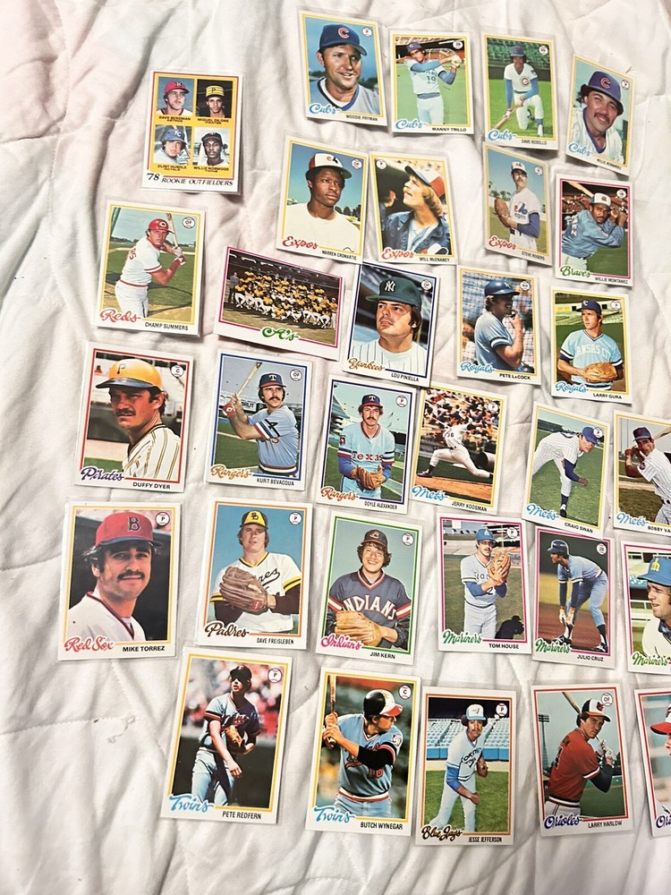 31 Card Lot 1978 Topps Baseball EX/EX-MINT/NM CONDITIONS