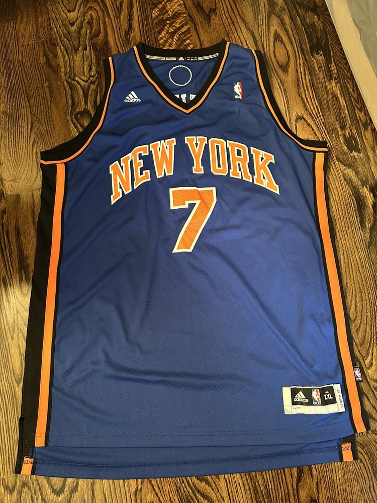 Carmelo Anthony  NBA New York Knicks #7 Adidas Swingman Jersey mens Size 2XL