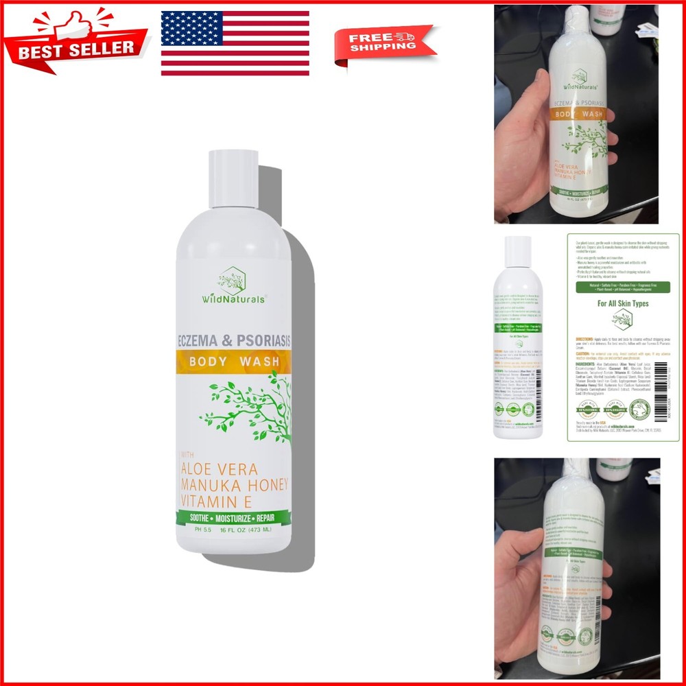 Moisturizing & Exfoliating Body Wash for Men, Women, and Kids - Hypoallergenic