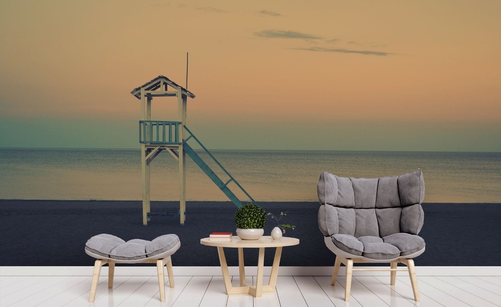 3D Sky Sea Beach Landscape Wall Murals Wallpaper Murals Wall Sticker