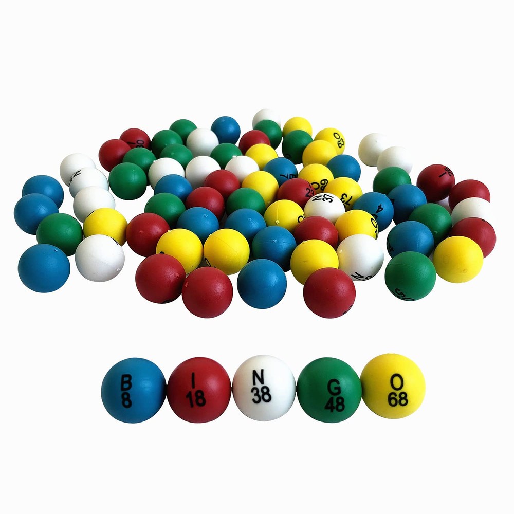 Bolas de bingo de 7/8 polegadas para gaiolas de bingo jumbo e placas de bingo...