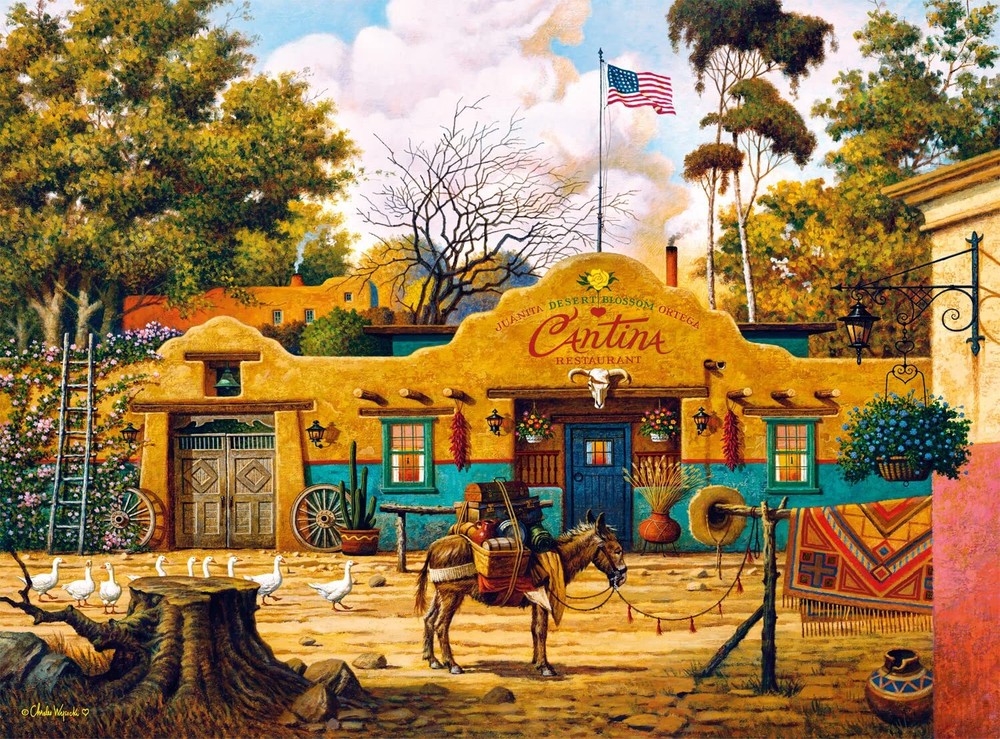 - Charles Wysocki - Sunday Morning Stroll - 1000 Piece Jigsaw Puzzle for Adul...