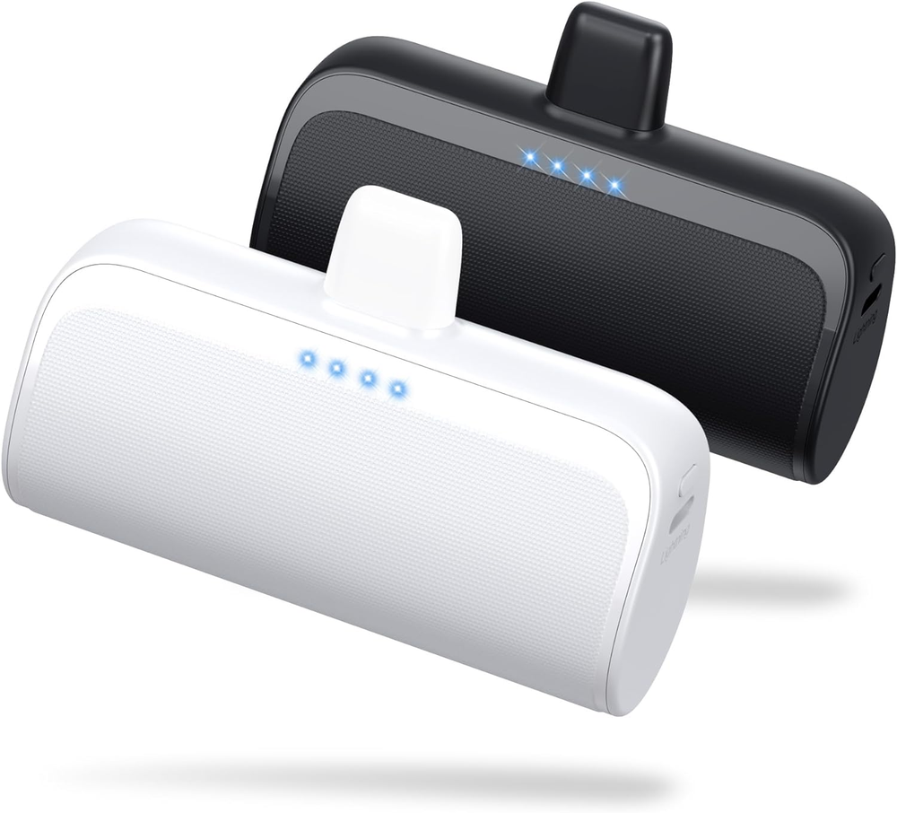 2 Pack Mini Portable Charger for iPhone with 5200mAh Capacity and 20W PD Fast Charging Power Bank for On-the-Go Convenience