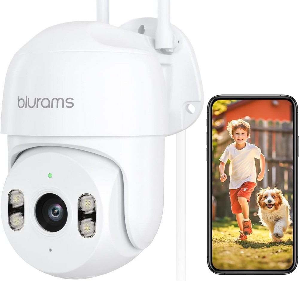 Blurams 2K Outdoor Security Camera with 360° PTZ for Home Protection  