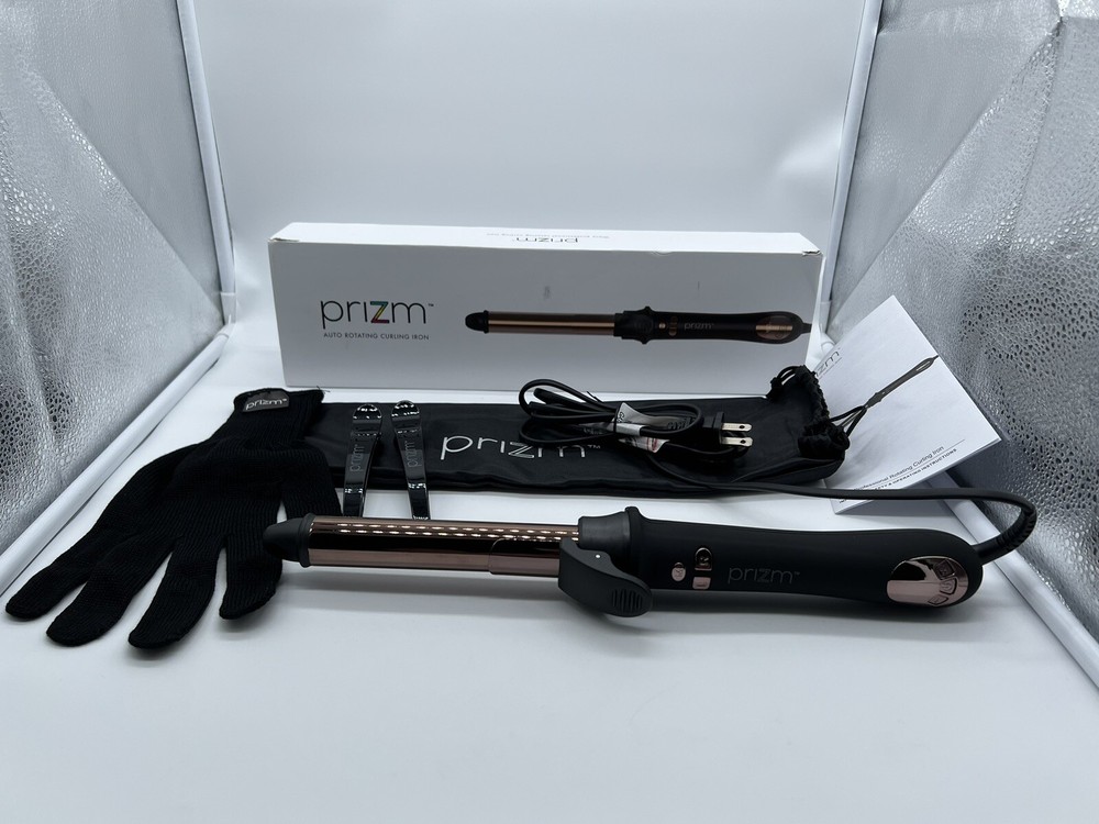 1 Inch Nano Titanium Auto Rotating Wavy Curling Iron by Prizm