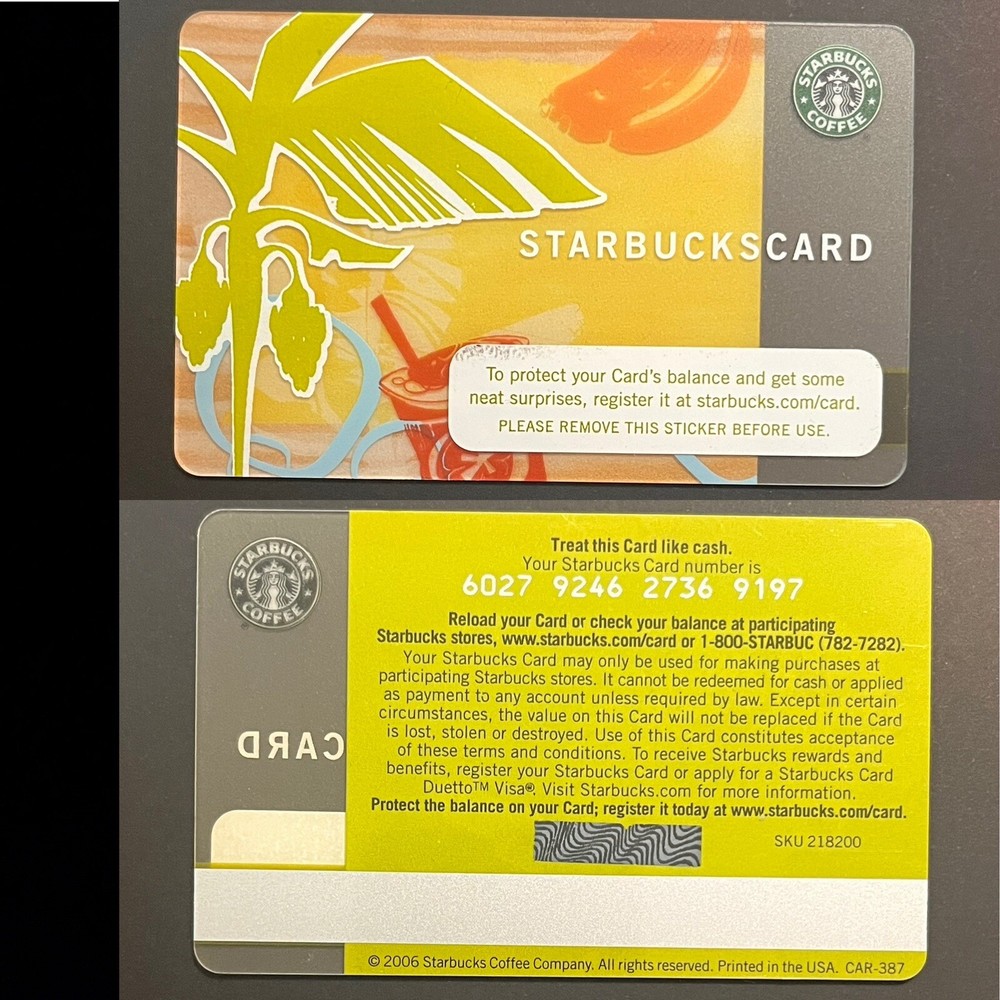 Starbucks Canada Summer Drinks Gift Card