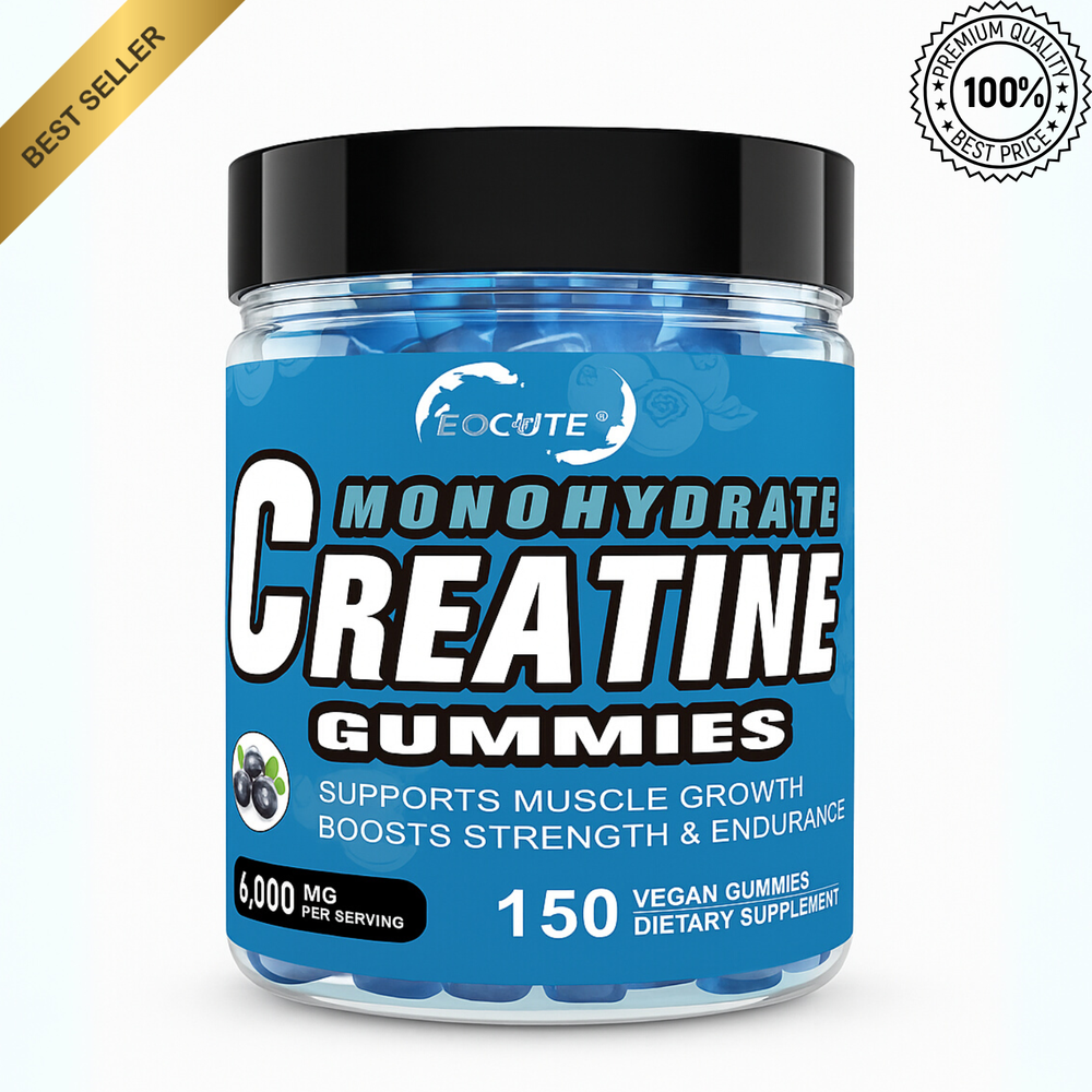 Creatine Monohydrate Gummies - 150 Gummies - 6000mg - Muscle Strength and Energy