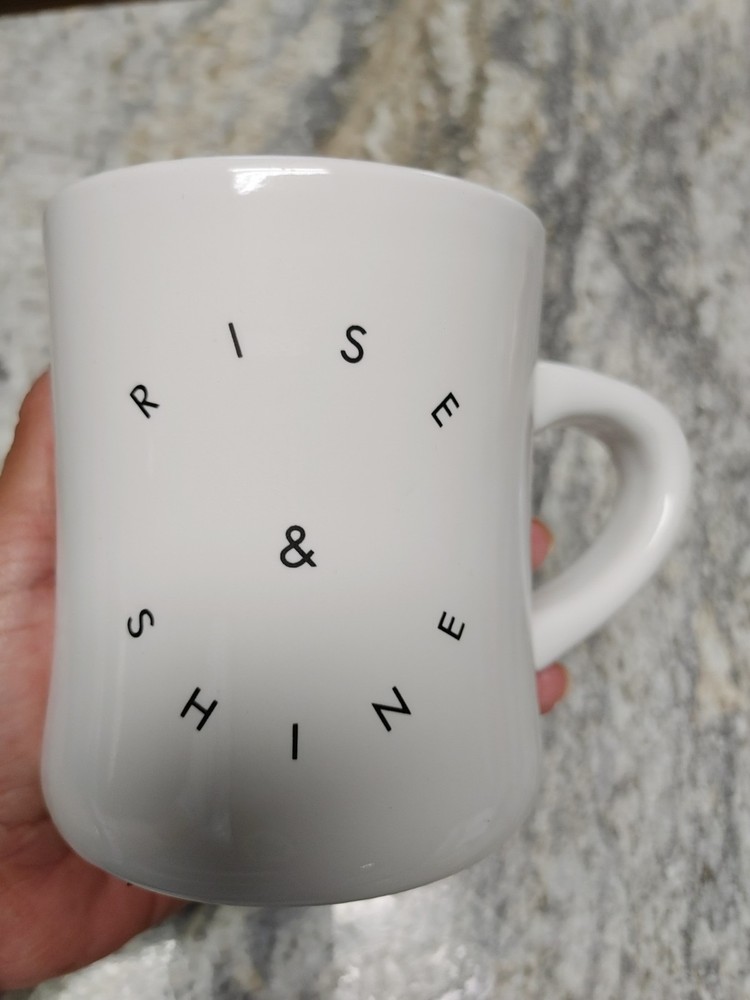 Rise And Shine Morning Culture 12 Oz. Coffee Mug White Ceramic