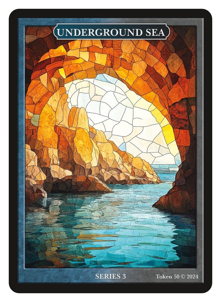 Underground Sea Stained Glass Token Givememana Tokens Magic the Gathering