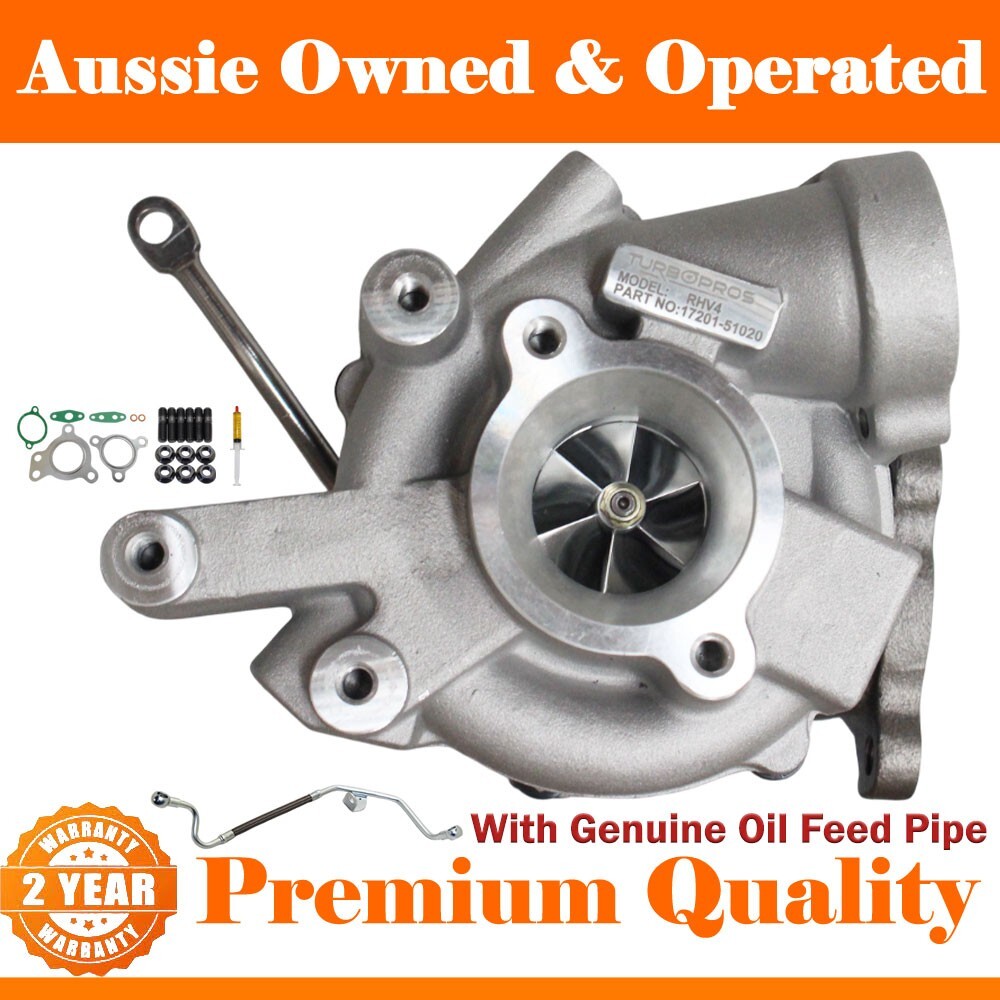 Billet Turbo Upgrade Without Actuator & Oil Feed for Toyota LandCruiser 200 Series 4.5L Right Hand Side  