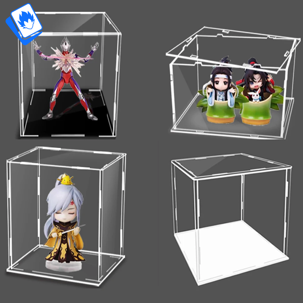 ✨ 40x25x20 Acrylic Display Case for Action Figures, Transparent Dustproof...