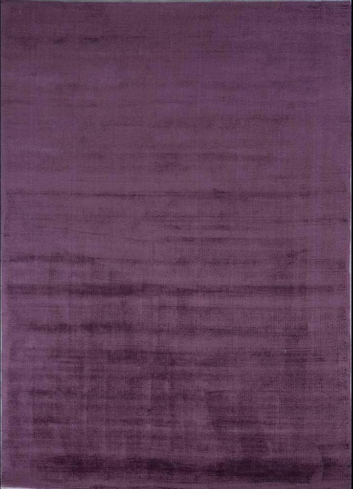 Handmade Dark Purple Viscose Rug for Living Room - Hand Loom Design