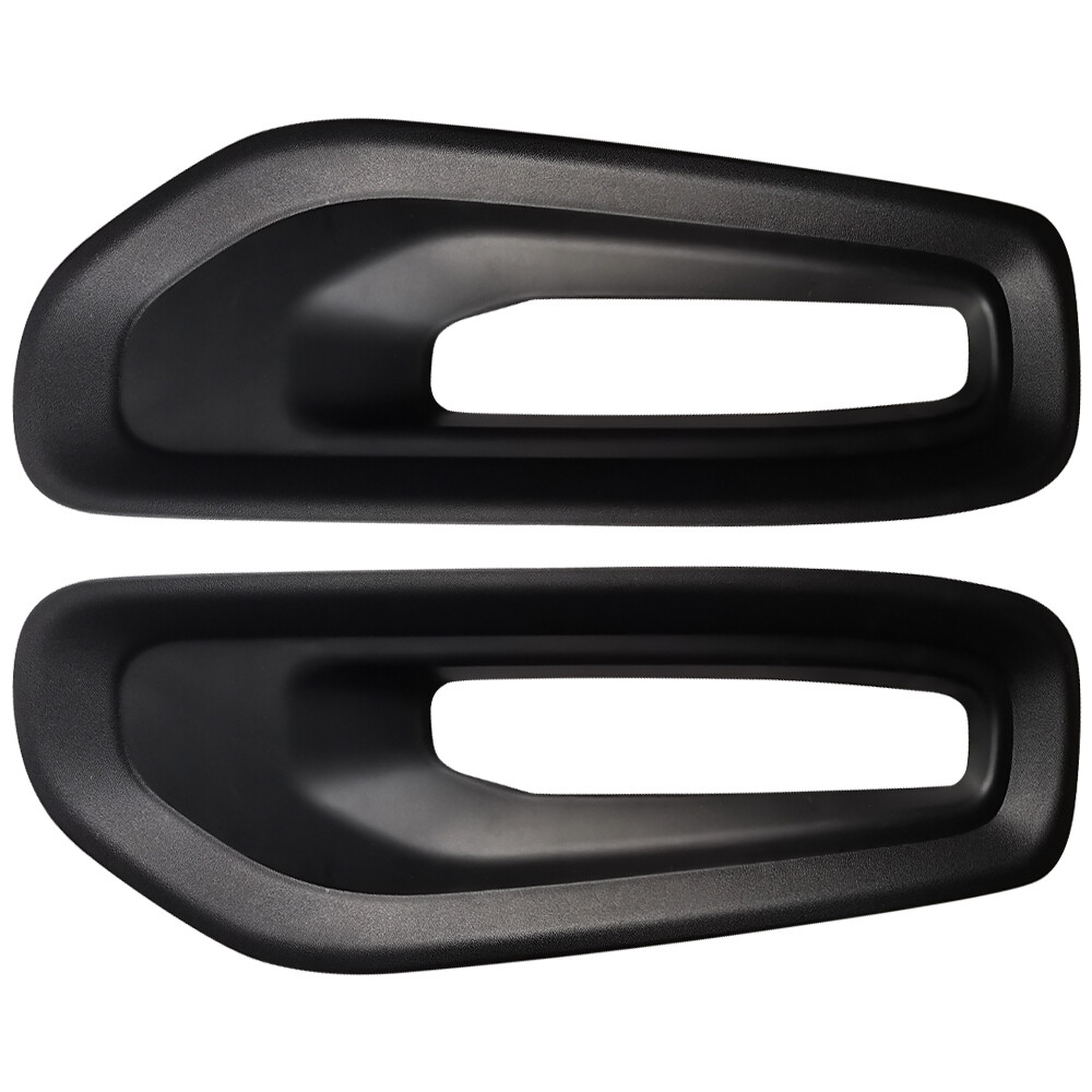 Pair Fog Light Lamp Bezel Left & Right for 2019-2021 Dodge Pickup Ram 1500 Black
